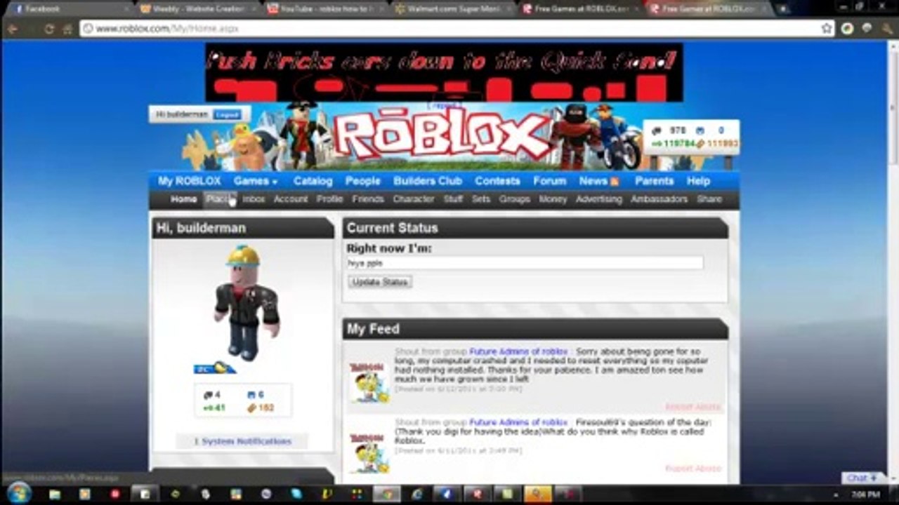 Builderman Login Roblox Hd Video Dailymotion - roblox playing with builderman