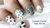 Toothpick Nail Art Without tools! Nail art using toothpick nail designs