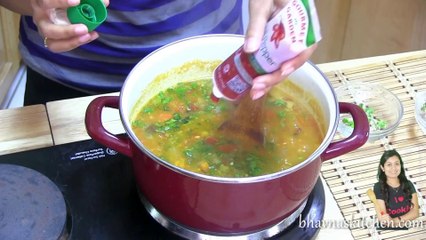 Mid-winter Veggie Herb-ed Soup Video Recipe by Bhavna - Asia Eats Collaboration