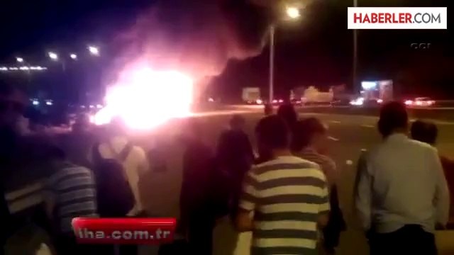 Şehirler Arası Otobüs Küle Döndü