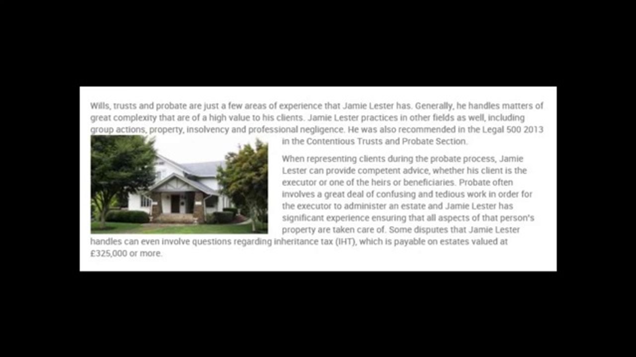Jamie Lester Solicitor | How Probate Works