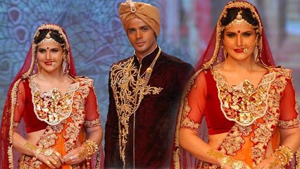 Zarine Khan Walks The Ramp For Swarovski Show @ IIJW 2014 !