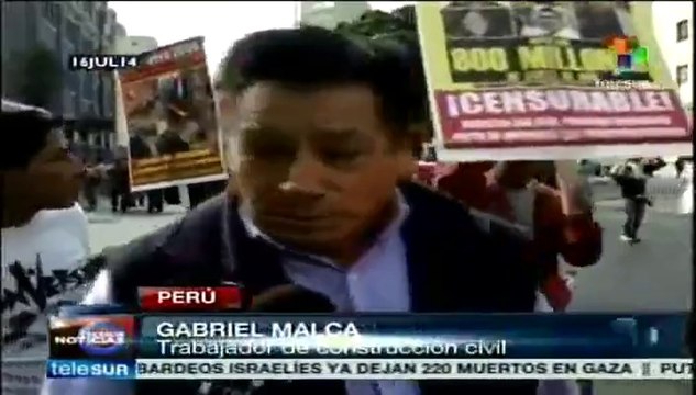 Trabajadores en Perú rechazan medidas para promover inversión privada
