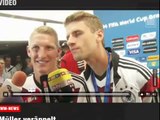 Thomas Müller Interview - Mueller veräppelt Reporterin nach WM Finale 2014!