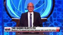 Time Warner rejects Fox takeover offer