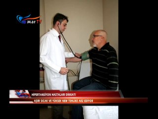 HİPERTANSİYON HASTALARI DİKKAT!