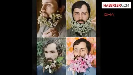 Çiçekli Sakallı Erkekler Büyük İlgi Görüyor