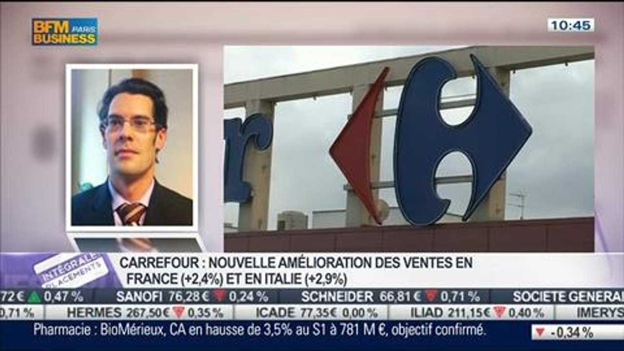 Carrefour enregistre une hausse de 4,9% au 2e trimestre: Renaud Ramette, dans Intégrale Placements – 17/07