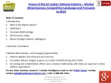 Sri Lanka Defense Industry Analysis 2014 and 2019 Forecasts