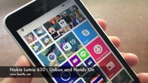 Nokia Lumia 630  Unbox and Hands On