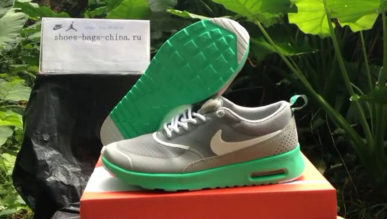 BuyShoesClothing.ru: Low Price Nike Air Max Thea Print Woman Light Gray Green Shoes