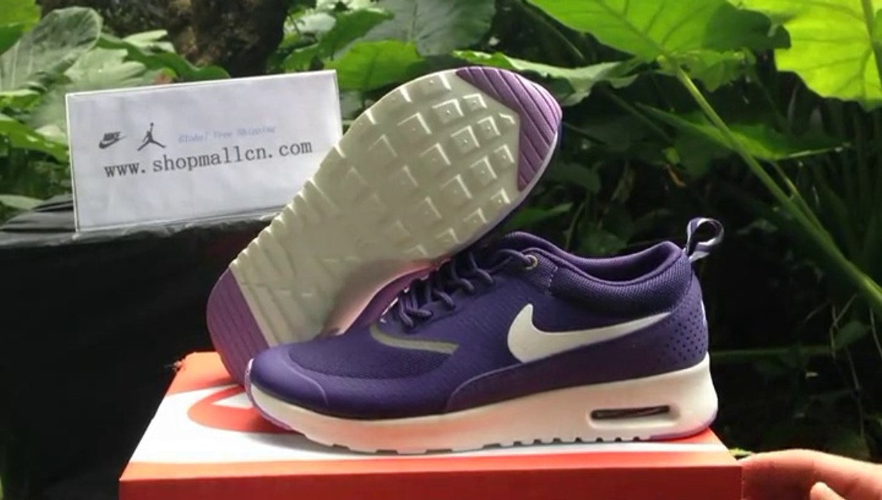 2014 New Nike Air Max Thea Print Woman Deep Purple Shoes @BuyShoesClothing.ru