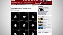 Rosetta Space Probe Tracks Double Comet