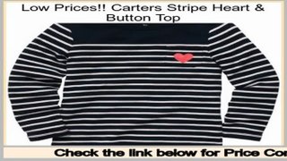 Deals Online Carters Stripe Heart & Button Top