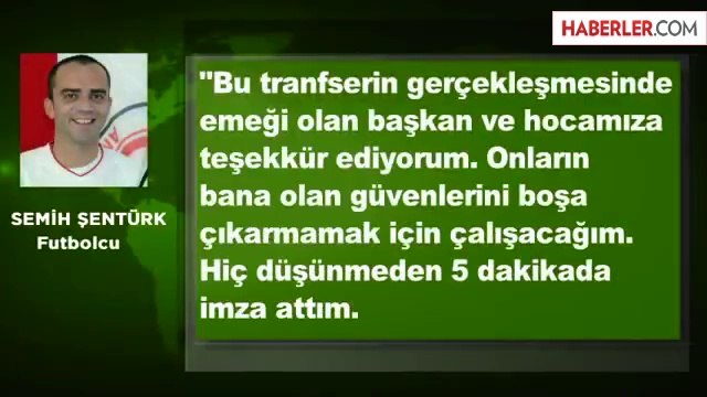 İstanbul Başakşehir, Semih Şentürk'ü Renklerine Bağladı