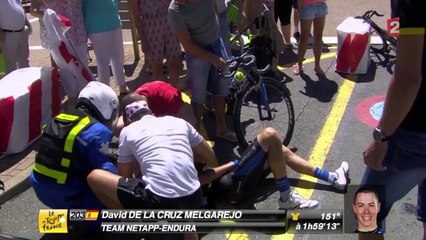 Tour de France : David de la Cruz chute et abandonne