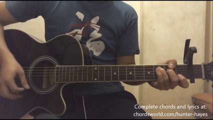 Invisible Chords by Hunter Hayes - How To Play - chordsworld.com