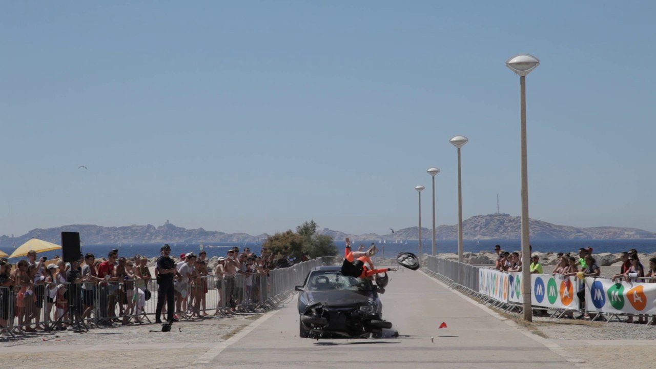 Exercice de crash test à l'Escale Borely