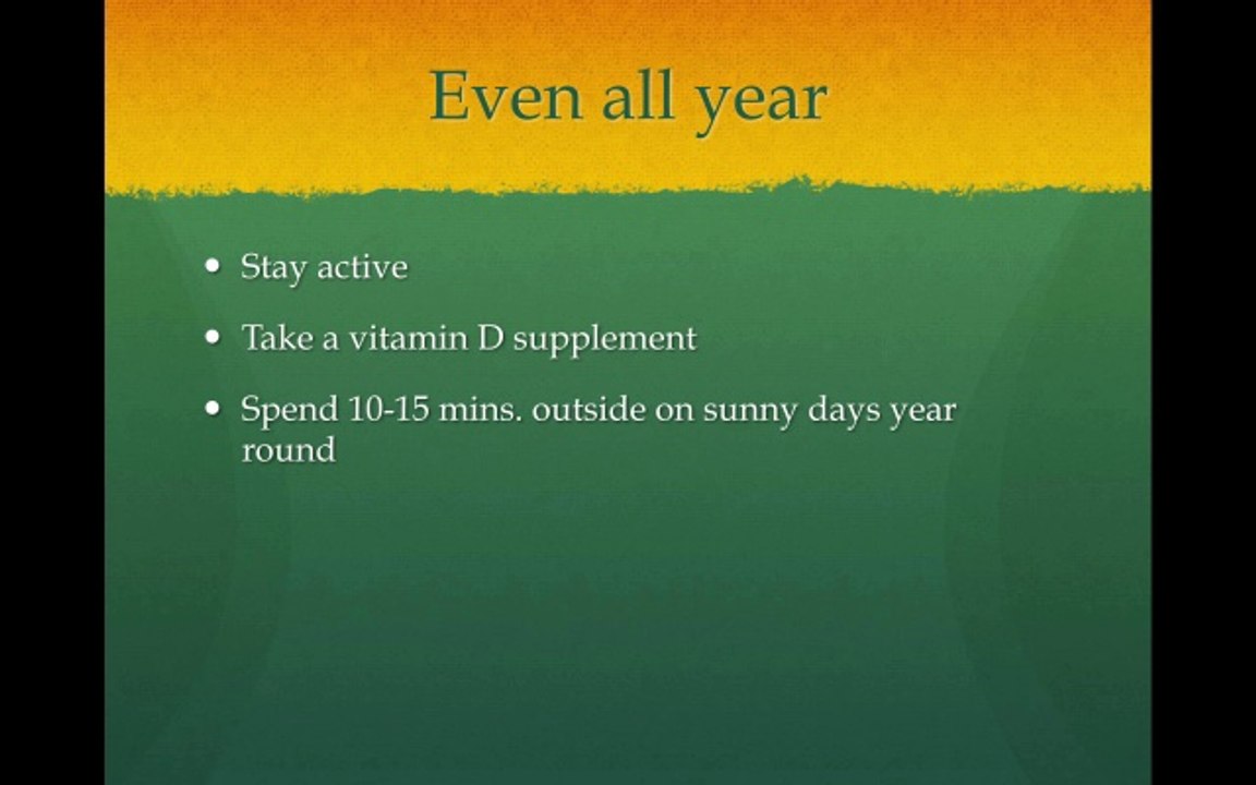 Vitamin D Summer vs. Winter - Maintaining Maximize Energy!