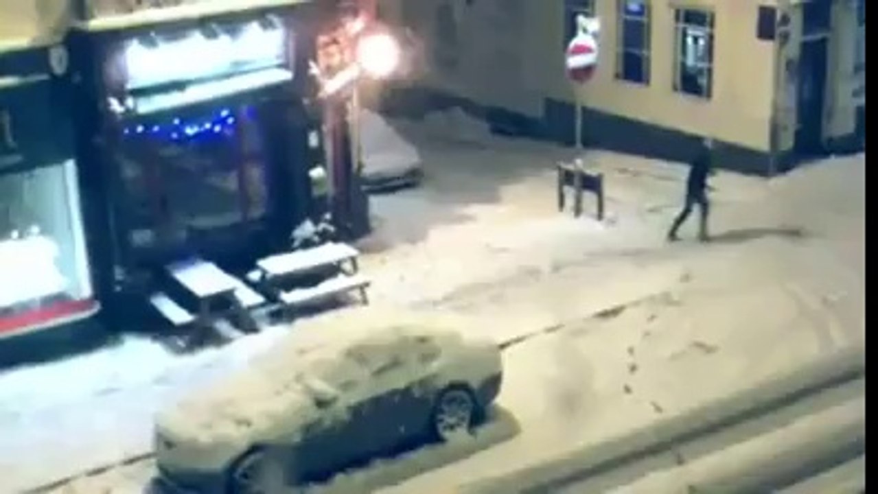 walking on snow