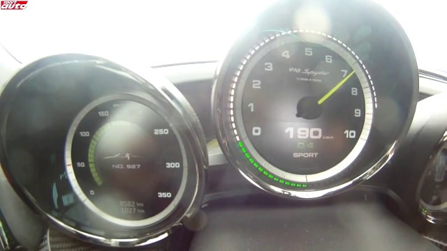 0-333 km-h Porsche 918 Spyder - Acceleration & Launch Control Test