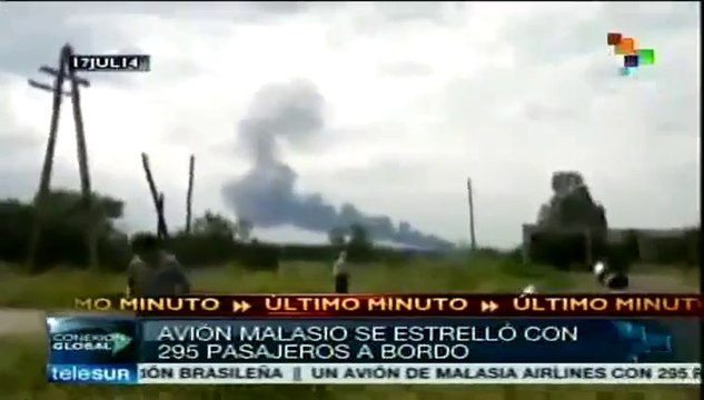 Avión de Malaysia Airlines fue derribado en Donetsk con 295 pasajeros
