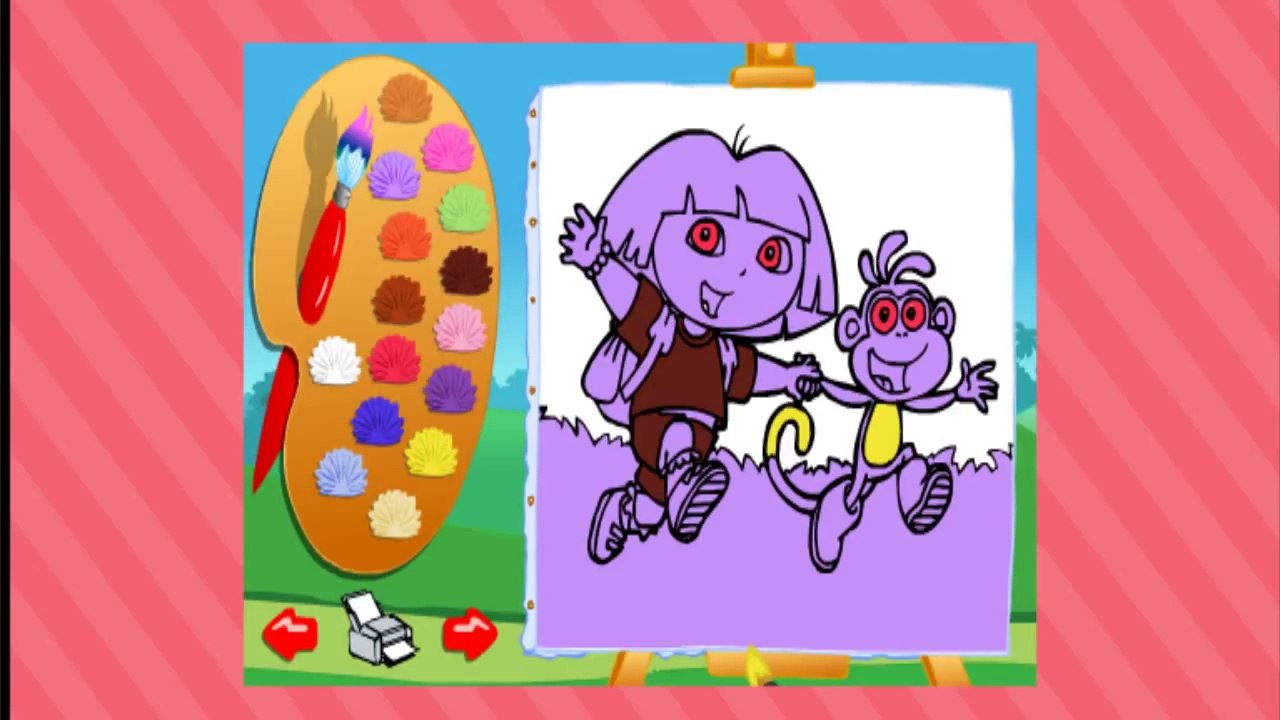 Dora the Explorer  Color with Dora