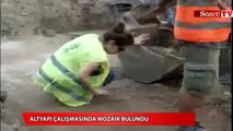 Altyapı çalışmasında mozaik bulundu