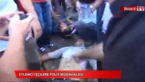 Van'da eylemci işçilere polis müdahalesi