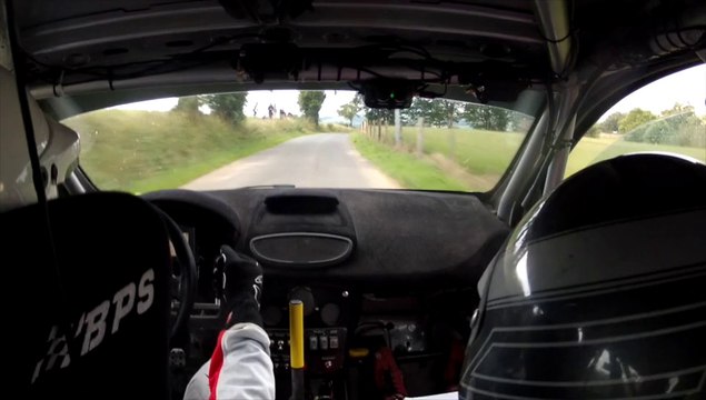 RALLYE DU ROUERGUE 2014 ES 10 LUC MOYRAZES CLIO R3