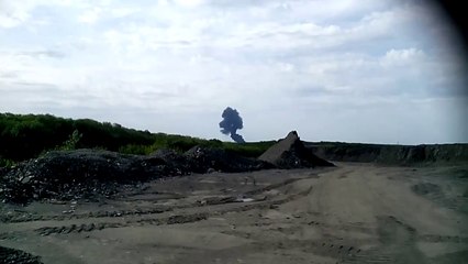 L'explosion du Boeing de Malaysia Airlines lorsqu'il a touché le sol en Ukraine