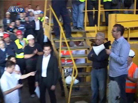 Vučić: RTB Bor će dobiti od države 30 miliona evra, 17. jul 2014.