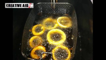 طريقة عمل حلقات البصل المقرمشة How To Make Onion Rings