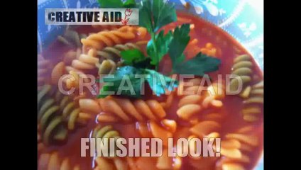 طريقة عمل معكرونة الملونة - سهلة ولذيذة HOW TO MAKE FUSILLI