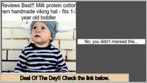 Reviews And Ratings Milk protein cotton yarn handmade viking hat - fits 1-3 year old toddler