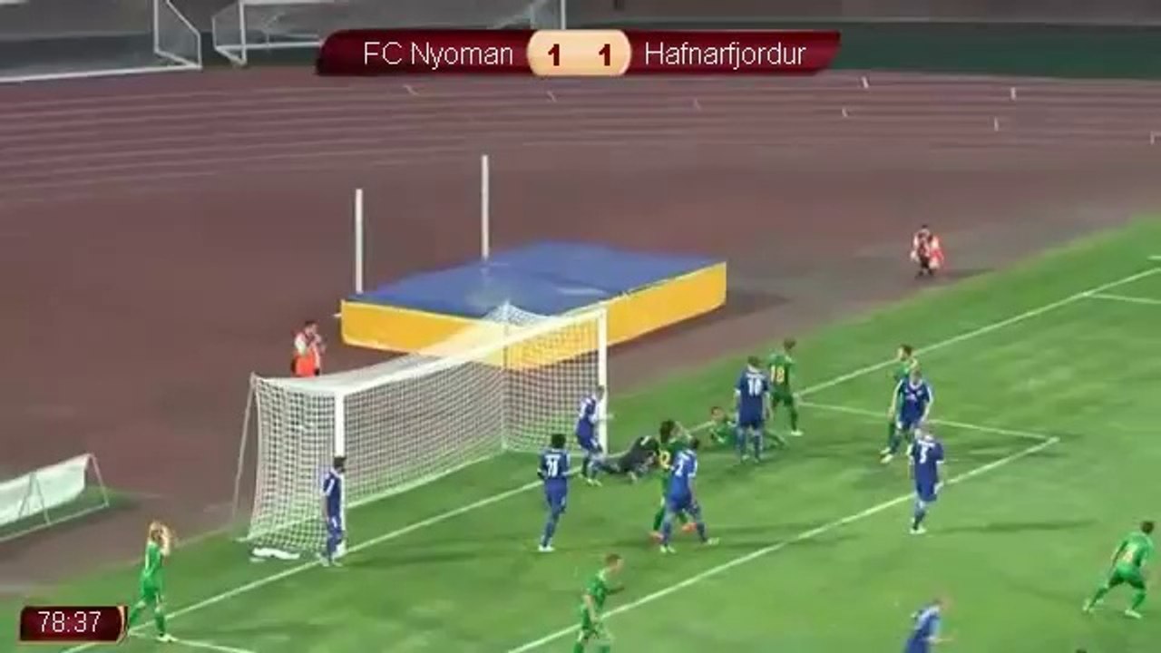 Лига Европы УЕФА. 2-й квалификационный раунд. Неман Гродно - Хабнарфьордюр 1-1. Матч 17.07.2014