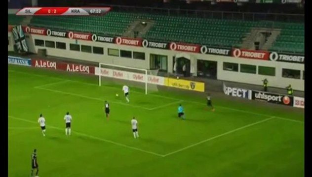 Лига Европы. 2-й квалификационный раунд. Первый матч. Силламяэ Калев - Краснодар 0:4. Голы матча.