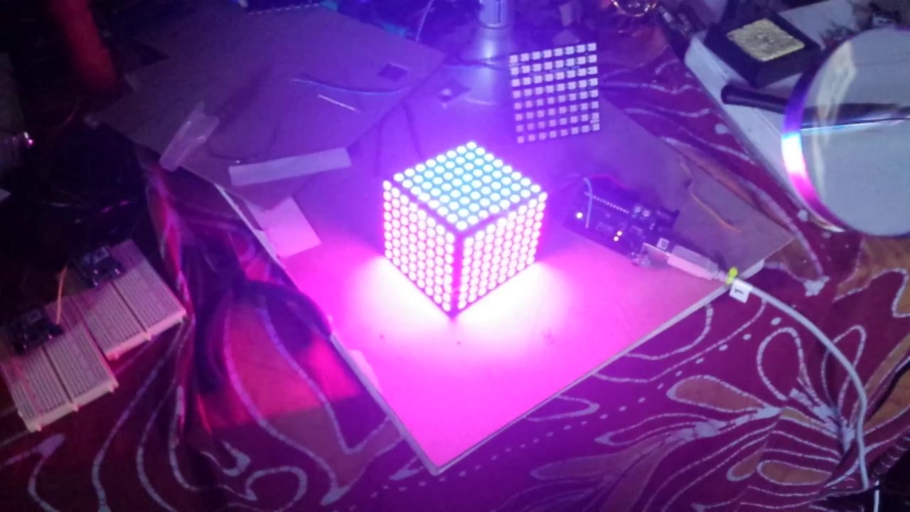 cube led 3d base RGB