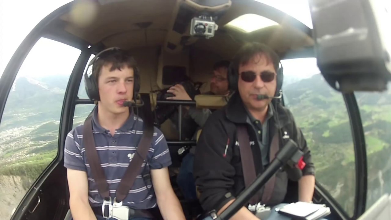 Mountain training with R44 Raven II HB-ZJW in Switzerland