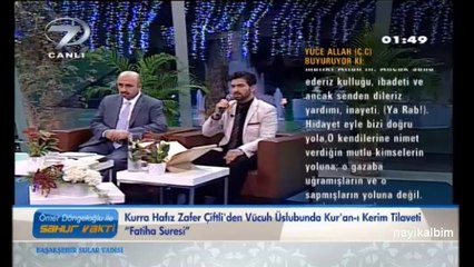 Zafer Çiftli Fatiha İnfitar suresi Ramazan 2014