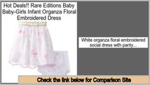 Discount Rare Editions Baby Baby-Girls Infant Organza Floral Embroidered Dress