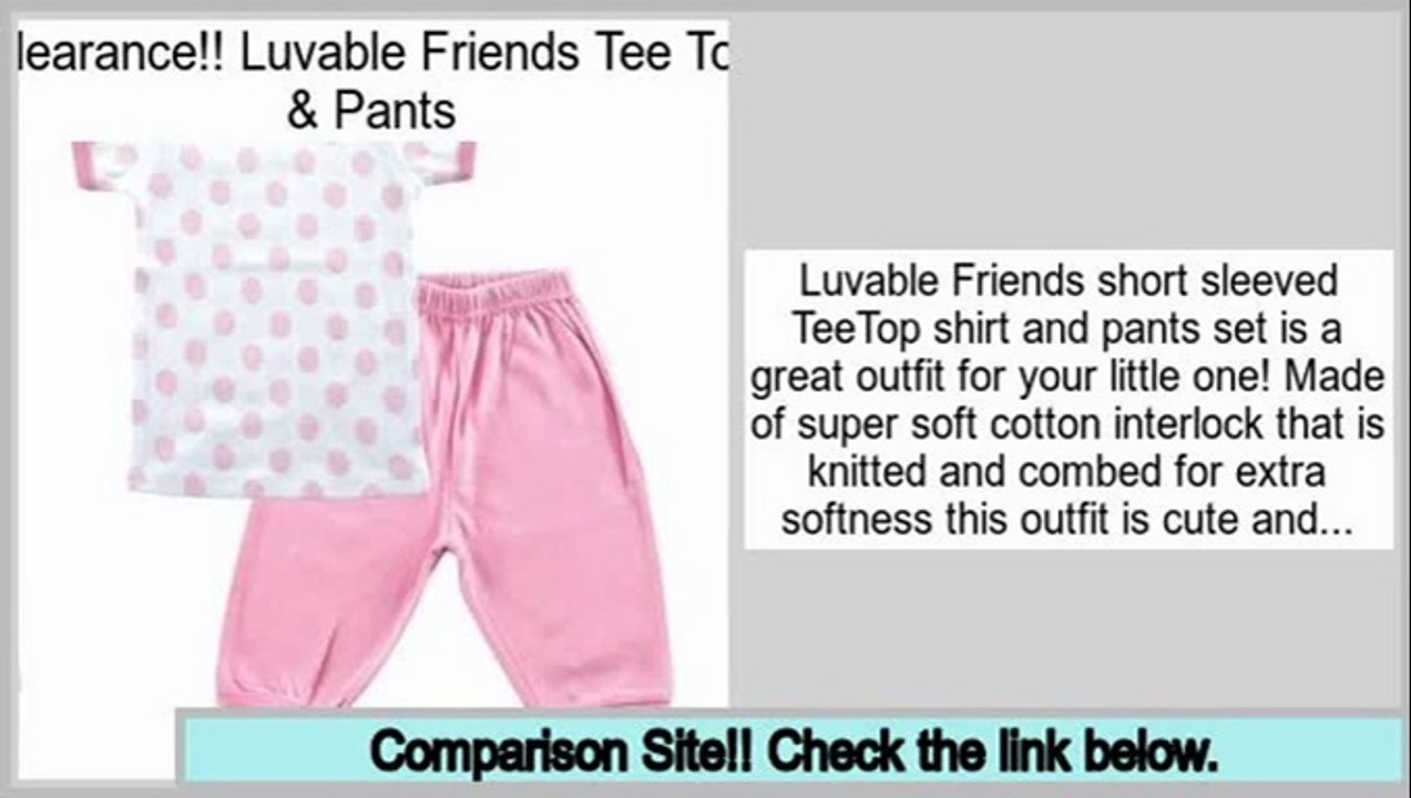 Save Price Luvable Friends Tee Top & Pants