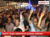 İsrail'in Gazze saldırılarının protesto edilmesi -