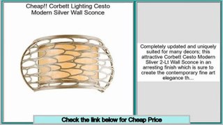 Clearance Corbett Lighting Cesto Modern Silver Wall Sconce