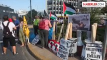 İsrail'in Gazze saldırıları, yüzlerce kişi tarafından protesto edildi -