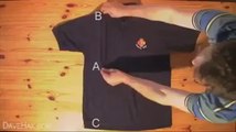 How To Fold Your Shirt In 2 Seconds! - Amazing,funny, weird and crazy videos _ Facebook