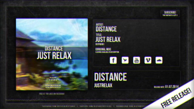 Distance - Just Relax (Original Mix) FREE