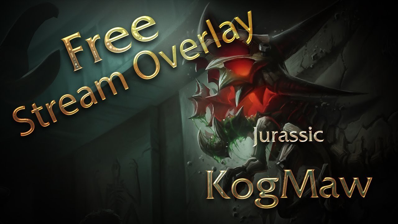 Free Jurassic KogMaw Stream Overlay (Download in Description)