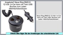 Best-Preis Neue Ring RMS10 12-Volt- In-Car kann mit Twin USB -Buchse zum Laden -Mehrfachsteckdosen