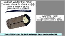Sparen Preis WINTERFUßSACK Thermofußsack Fußsack schön warm & weich in BEIGE